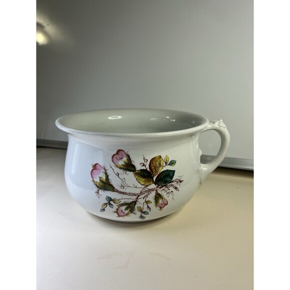 Antique George Jones & SonsIronstone Chamber Pot Victorian Floral Design 1880’s - Picture 1 of 8